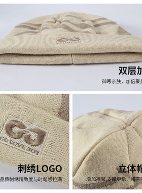 golovejoy针织帽秋冬款2026新款