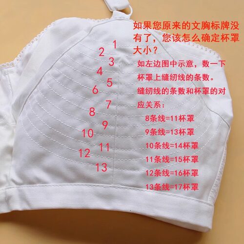 古今女文胸全棉布中老年人前扣薄款无钢圈内衣上海老式纯棉布胸罩 - 图0