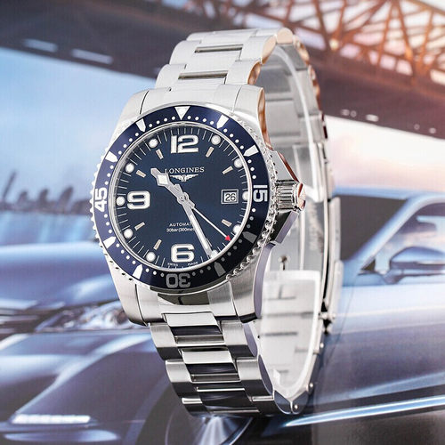 Longines浪琴正品手表康卡斯潜水夜光自动机械男表L3.742.4.96.6 - 图0