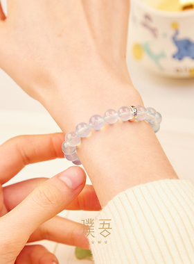 璞吾 · 「清露白」原创设计天然水晶手串新中式国风设计款