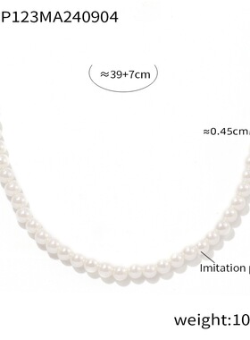 跨境热销蝴蝶结项链耳环复古甜美公主叠戴贝珠锁骨链钛钢镀金套装