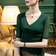 ເສື້ອຍືດຄໍ V-neck ຂອງແມ່ຍິງຕາຫນ່າງສາມສ່ວນສີ່ຄົນອັບເດດ: