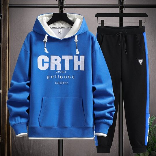 Spring and autumn long -sleeved sweater boys 12 years old 15 young students trend set 13 handsome fat big boy men's clothing 14
