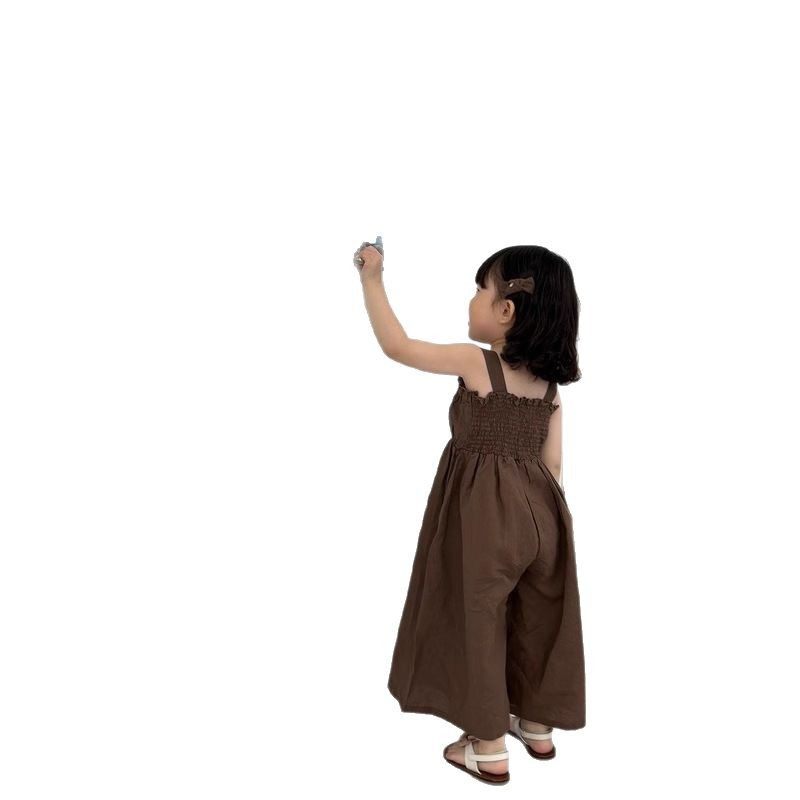 韩国童装ins女童夏装长裤 时尚洋气可爱女宝宝吊带阔腿连体,淘宝优惠券,粉丝福利购,淘宝优惠卷