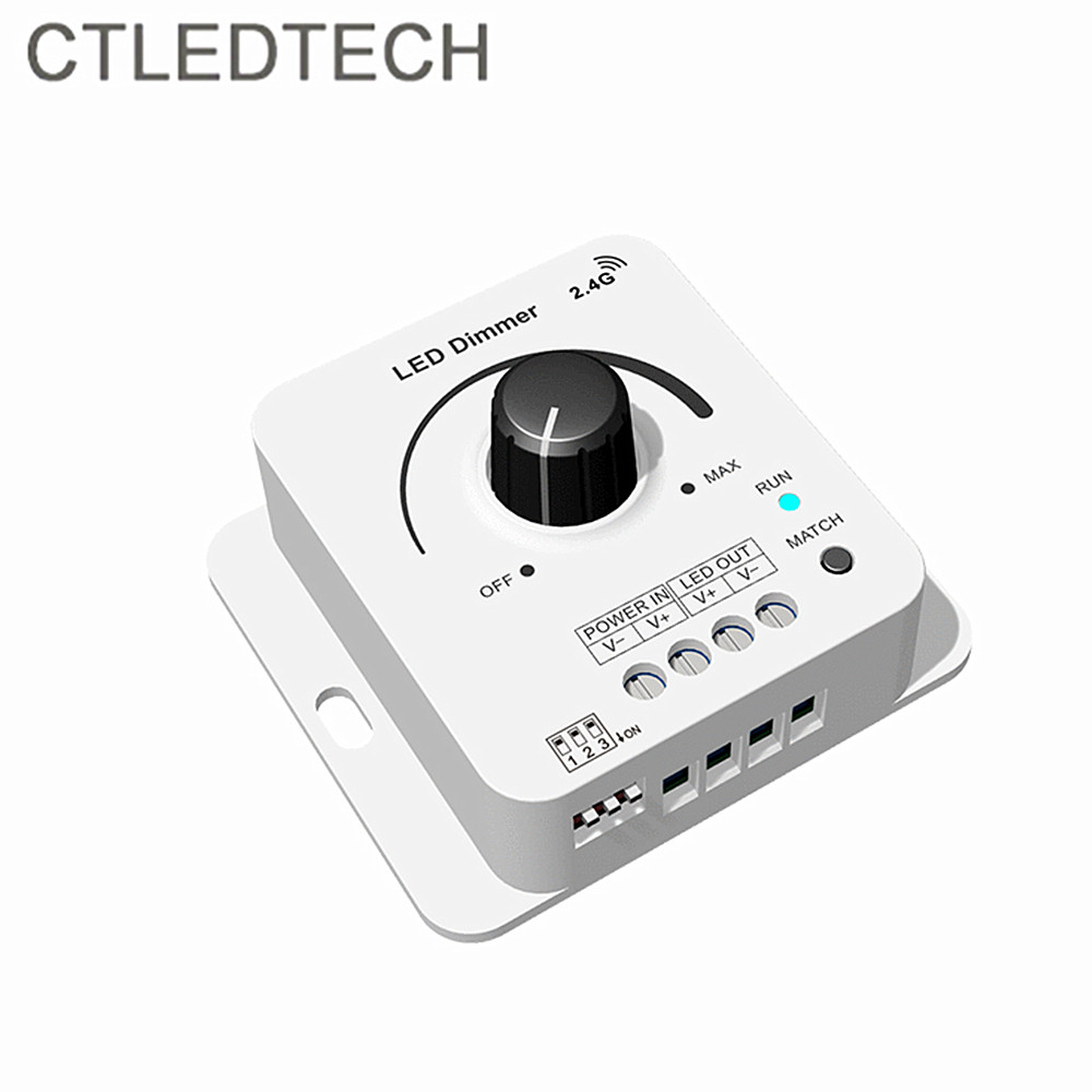 上新V1-KS LED 12V24V36V48V单色旋钮调光器0-100%平滑调光无闪烁,淘宝优惠券,粉丝福利购,淘宝优惠卷