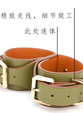 手铐女朋友皮质连体柔软手环脚铐魔术道具cosplay剧本杀游戏道具