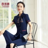 Стол стока отеля кассир рабочая одежда прием официантки для обслуживания с длинным рукавом осень и зимняя одежда Профессиональная темперамент.