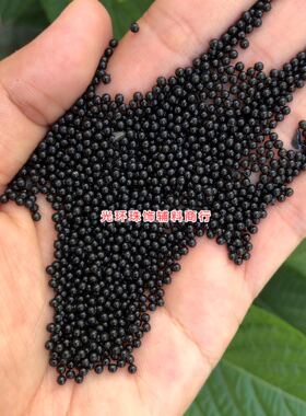 黑色圆形手工无孔散珠