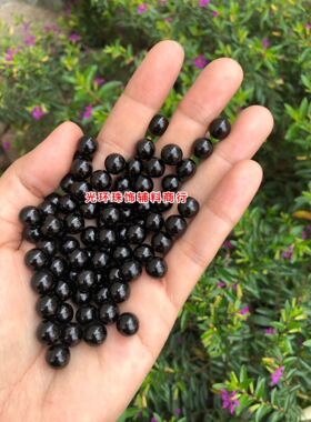 黑色手工无孔珍珠散珠
