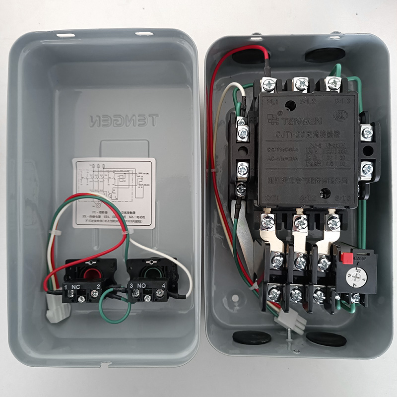 TENGEN天正 TGS51/B系列2H 2/H 3H 3/H 3NH带按钮电磁启动器380V - 图1