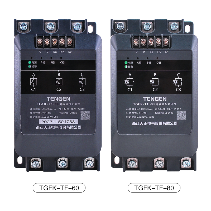 天正TGFK智能低压复合开关60A分补80A三相共补动态电容器投切开关 - 图2