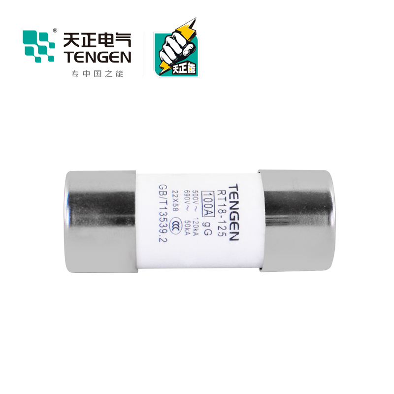 TENGEN天正 RT18-125熔断器 RT14-63保险丝 RT19 RO17熔芯22*58MM - 图1