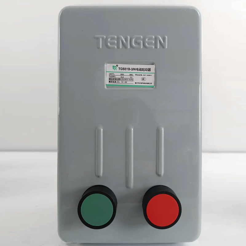 TENGEN天正 TGS51/B系列2H 2/H 3H 3/H 3NH带按钮电磁启动器380V - 图2