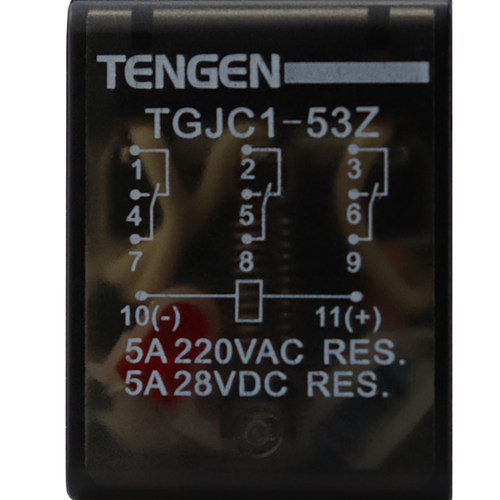 天正电气 TGJC1-53Z小型继电器HH53P 中间继电器11脚220V 24V带灯 - 图3
