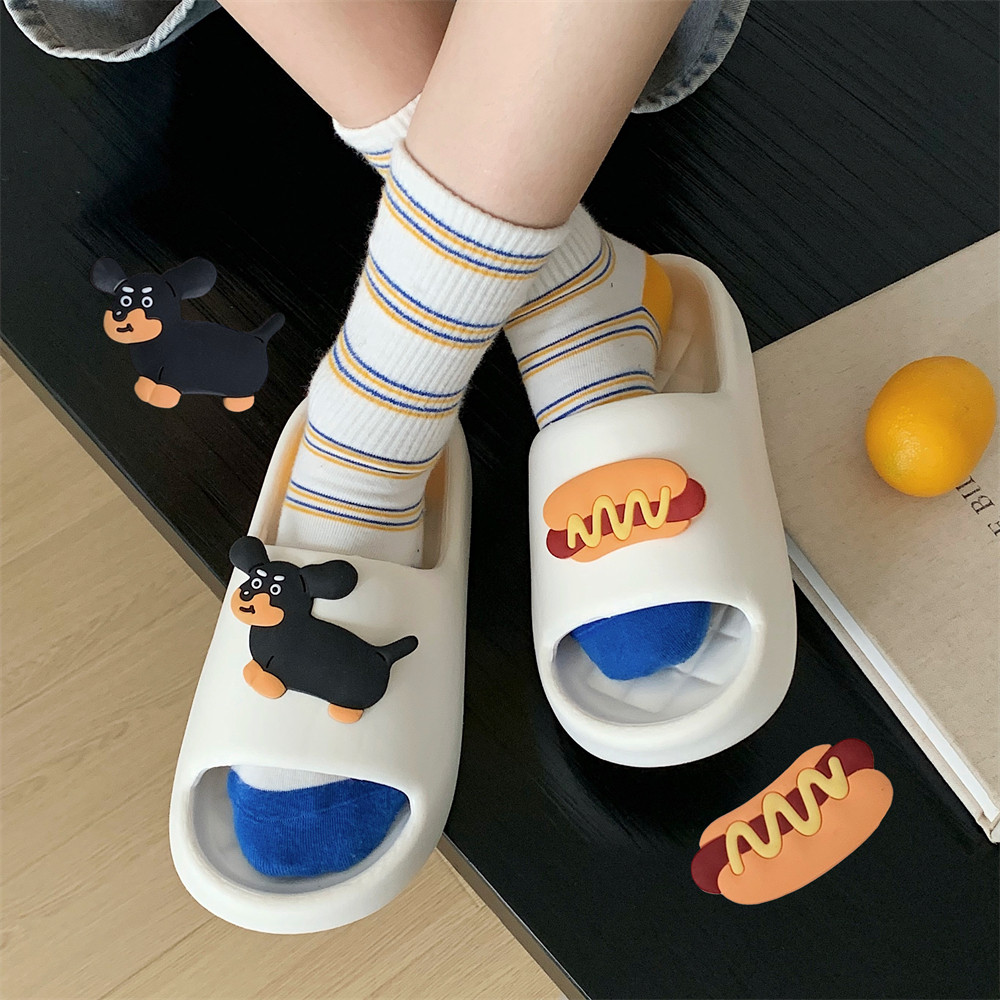 时尚居家防滑可爱凉拖鞋男女夏季网红卡通狗狗踩屎感情侣外穿拖鞋,淘宝优惠券,粉丝福利购,淘宝优惠卷