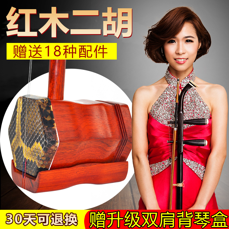 长尧乐器专营店红木二胡乐器成人儿童练习初学胡琴专业演奏入门考级二胡1