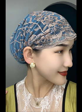 包头帽时尚优雅女春夏