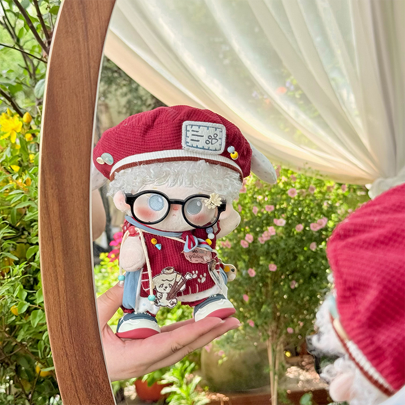 碳酸起泡小狗画家20cm娃衣可爱套装棉花娃娃娃衣宇宙商店rua娃吧 - 图1