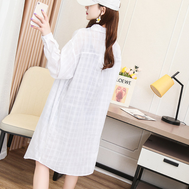 2021 new summer style mid-length women's loose sun protection clothing