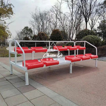 Direct Marketing Athletics Field Ground 10 Mobile Timing Bench End Referee Bench Outdoor Stadium Lounge Customize
