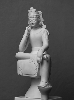 北齐思惟菩萨像树脂雕塑雕像作品