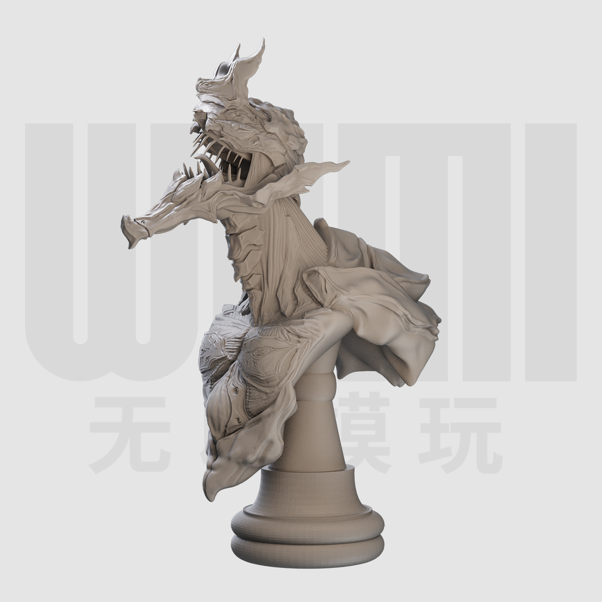 1/10  初号机 二号机 暴走形态胸像 16比例GK树脂白模手办模型 28 - 图2