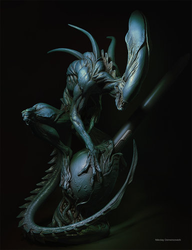 1/24 异形普罗米修斯科幻 18比例GK白模手办 3D打印兵人模型 2789 - 图3