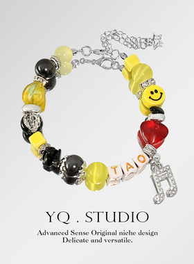 YQ.STUDIO原创I’m ok陶喆专辑印象手链女演唱会配饰ins百搭手链