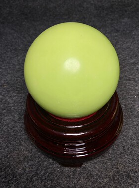 文玩杂项摆件居家装饰礼品 复古工艺夜光球荧光球直径10cm