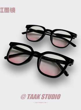 浅色腮红眼镜女潮墨镜
