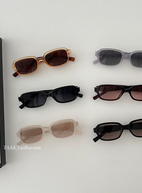 潮牌2025新款ins方形墨镜