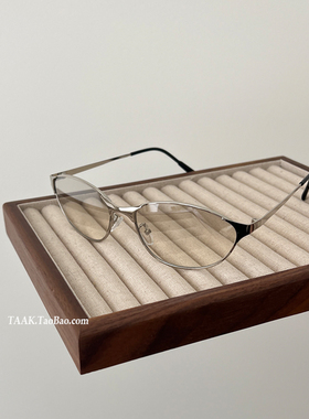 复古猫眼蓝色朋克金属墨镜