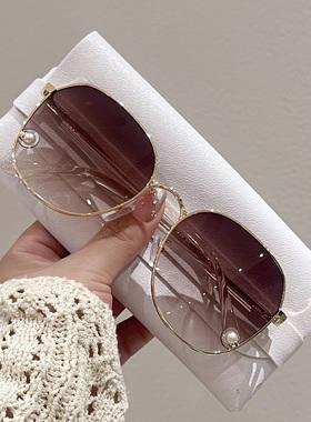 新款镶嵌珍珠自带妆容感太阳镜