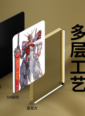 机动战士高达冰箱贴亚克力磁吸贴 RX‑78‑2 元祖独角兽机甲 二次元