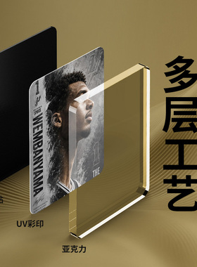 NBA冰箱贴球星 布克 杜兰特 库里 欧文 文班亚马 家居装饰品