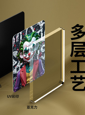 潮酷3D熊黑 绿 涂鸦小丑 星际瑞克 个性潮玩装饰 冰箱贴搞怪展示