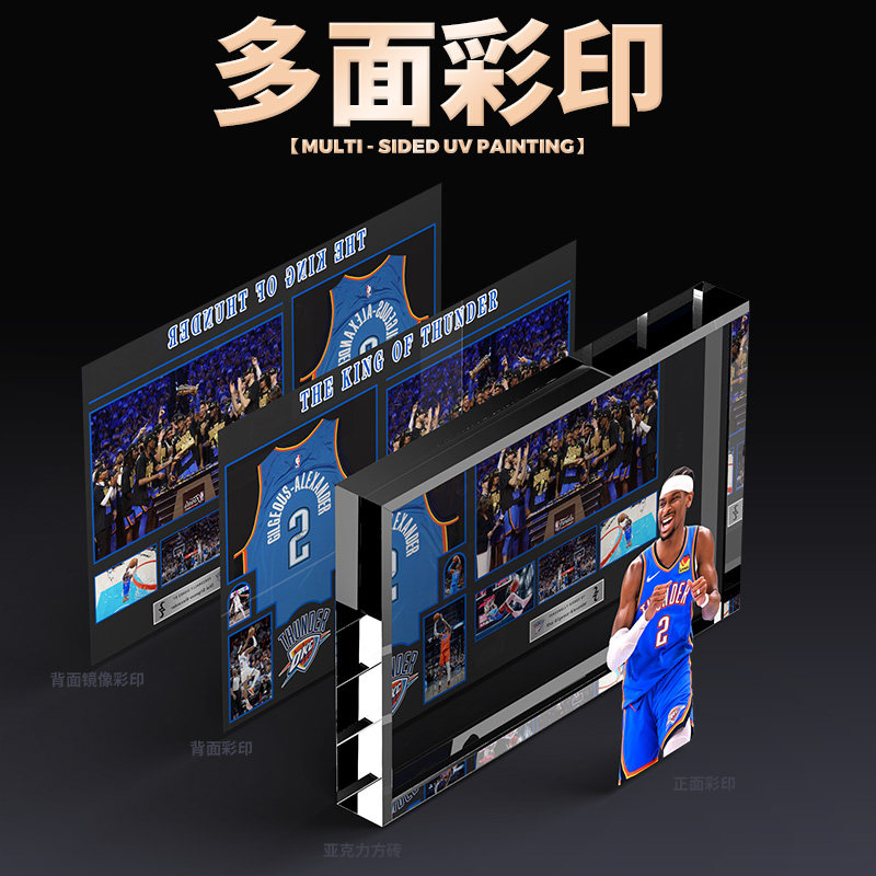 创意生日礼物nba球星亚历山大动漫周边亚克力卡砖收藏盲盒来图定,淘宝优惠券,粉丝福利购,淘宝优惠卷
