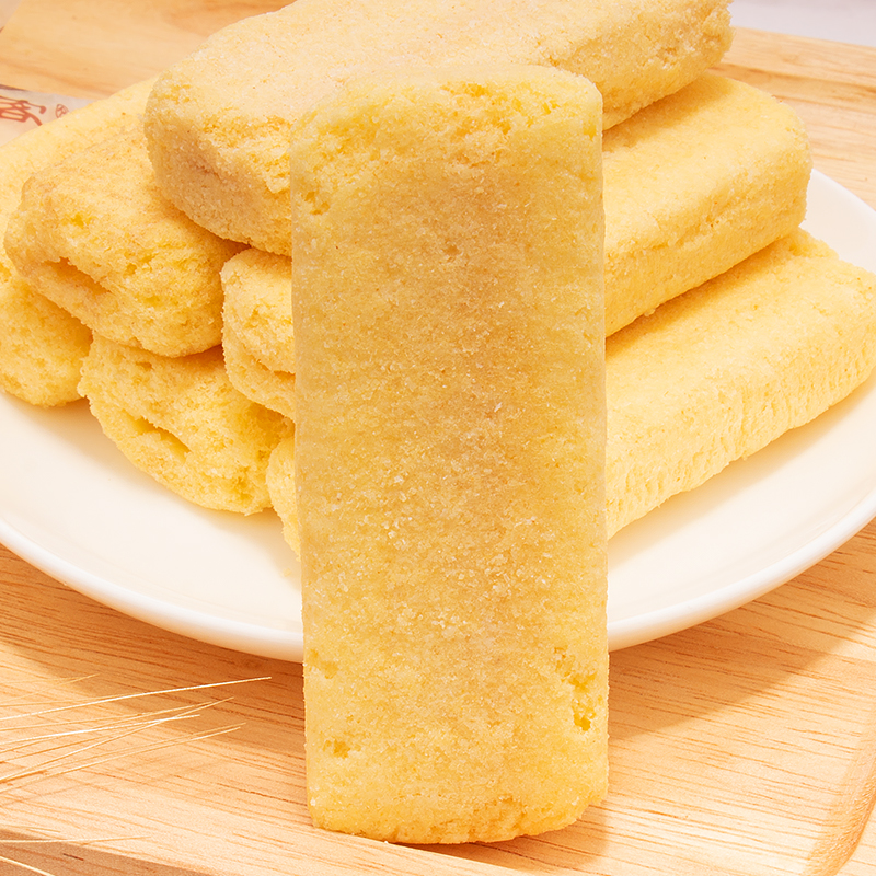 倍利客台湾风味米饼芝士味蛋黄味膨化饼干米酥办公室零食大礼包-图2