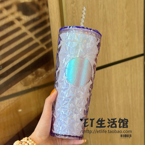 星巴克杯子2026大容量樱花粉色经典情侣杯榴莲杯吸管随行杯喝水杯 - 图0