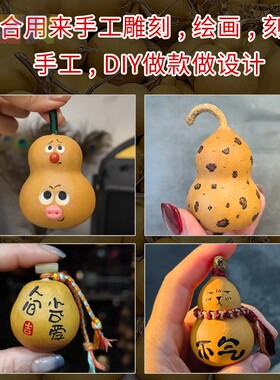 【便宜价】工厂高端天然原皮文玩葫芦瑕疵款手把件手工创作小葫y7