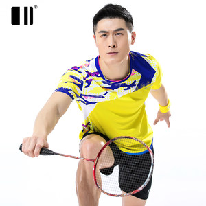 单双号羽毛球服装速干衣女短袖上衣t恤衫网球衣男羽球衣乒乓球衣