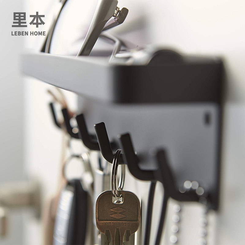 极速Liben double-layer magnetic door adhesive hook storage r - 图0