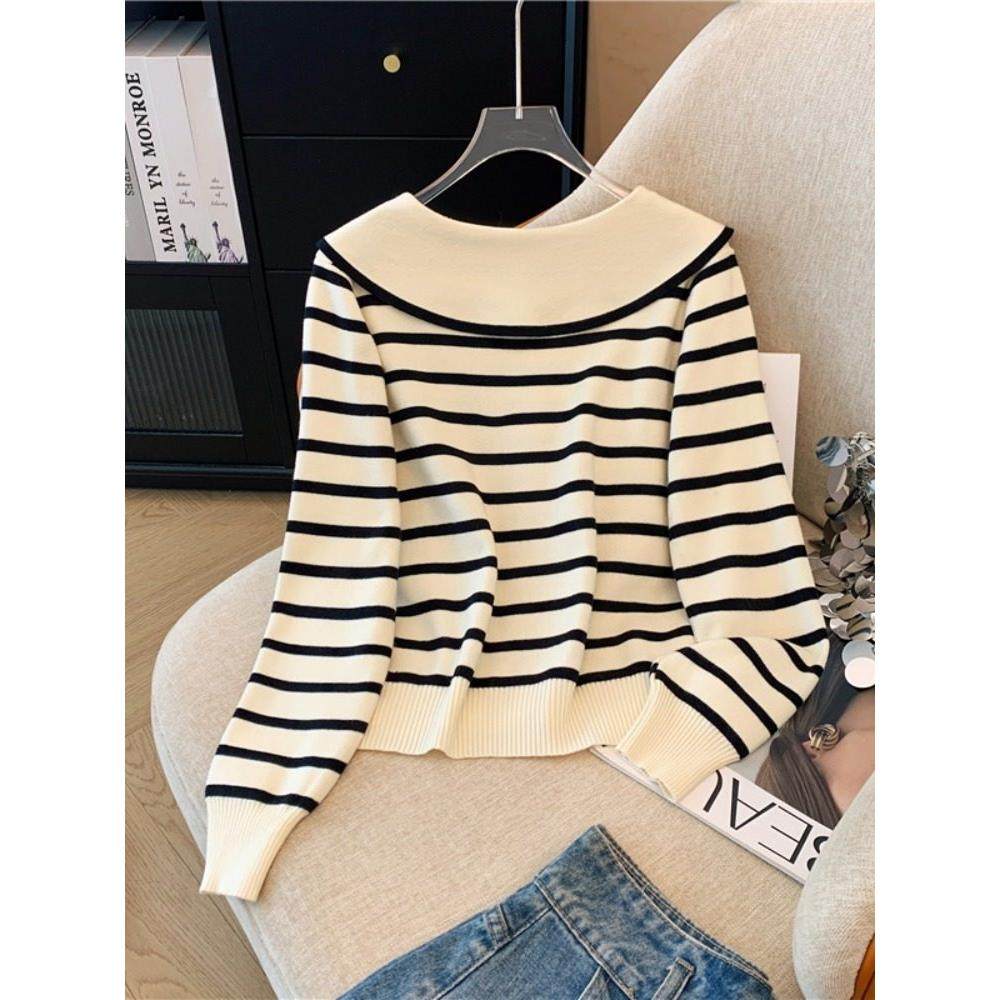 大码宽松假两件长袖针织开衫外套女装秋冬胖mm显瘦娃娃领短款上衣,淘宝优惠券,粉丝福利购,淘宝优惠卷