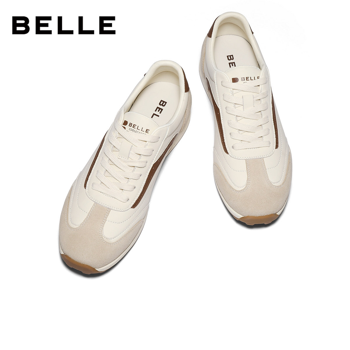 百丽男士慢跑休闲运动跑步阿甘德训鞋男2026春季新款撞色A2311AM6,淘宝优惠券,粉丝福利购,淘宝优惠卷