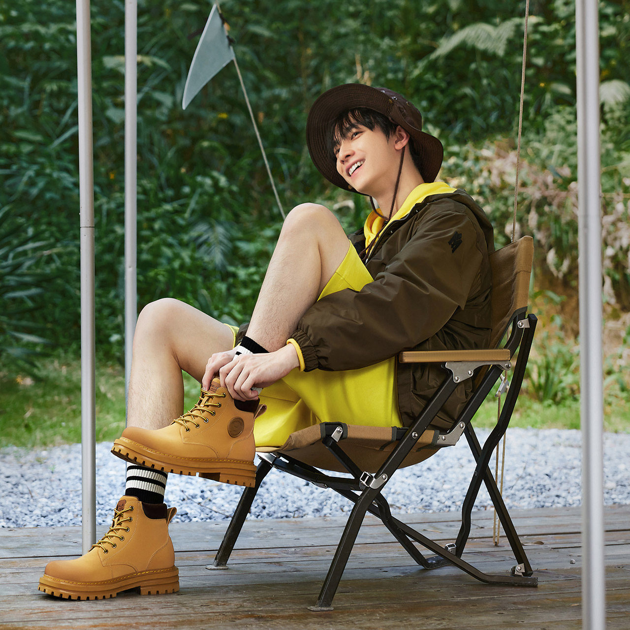 百丽大黄男22冬新商场同款高帮短靴 百丽集团男鞋时装靴