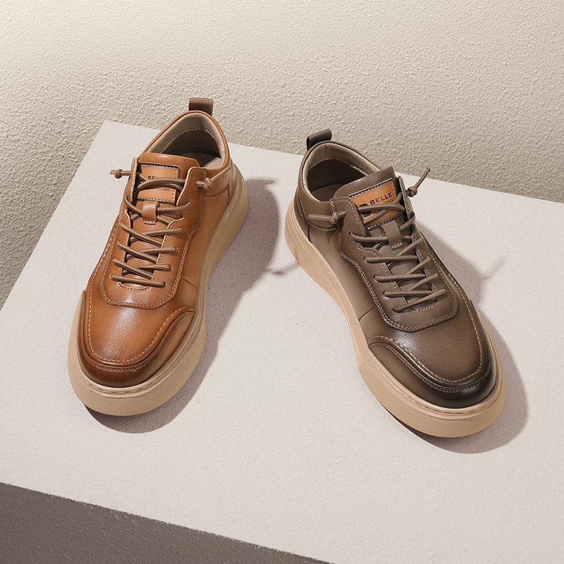  百丽男鞋休闲板鞋