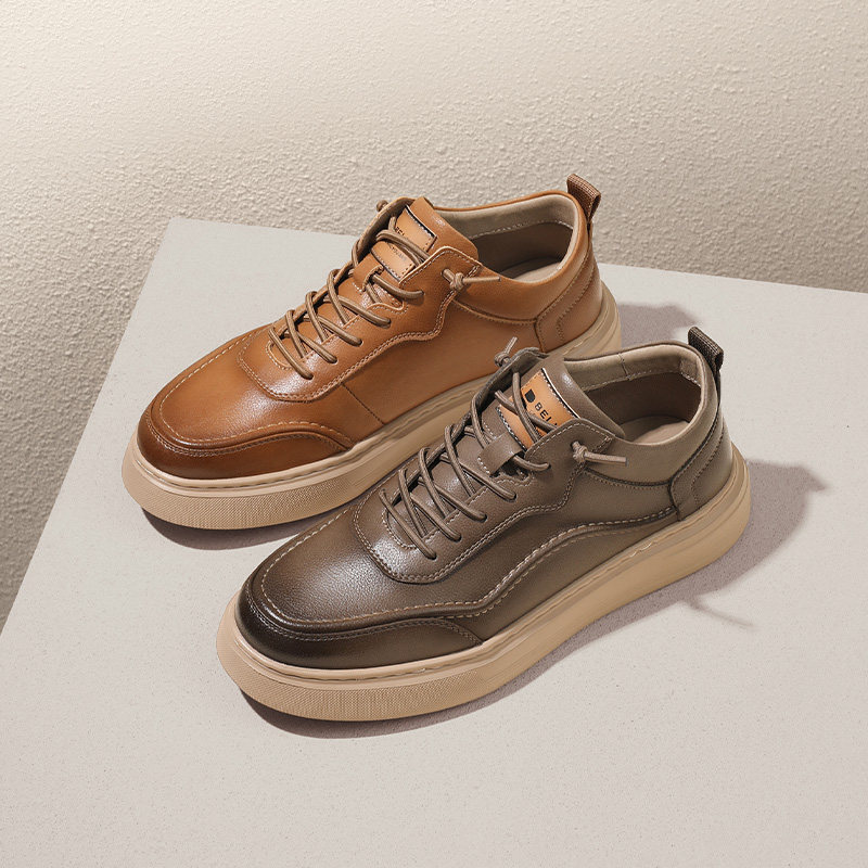  百丽男鞋休闲板鞋