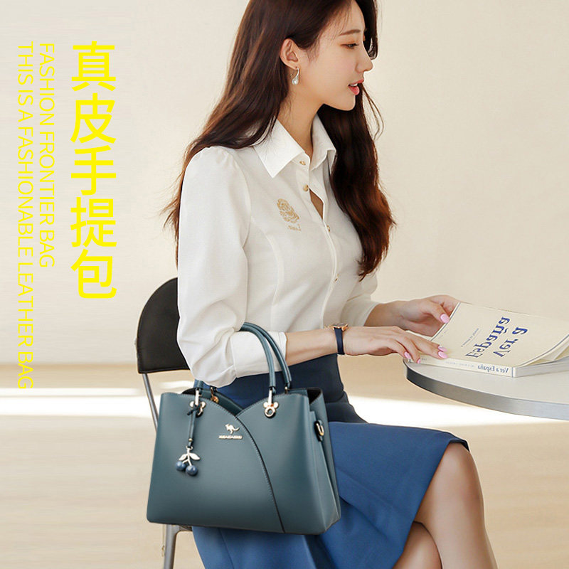 品牌真皮手提包牛皮大容量斜挎包2025新款包包送妈妈包女士女包大,淘宝优惠券,粉丝福利购,淘宝优惠卷