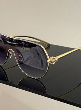 网红同款墨镜时尚风豹子太阳眼镜