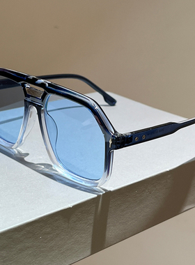 新款双梁大框飞行员眼镜时尚墨镜女士大脸显瘦街拍潮流太阳镜男